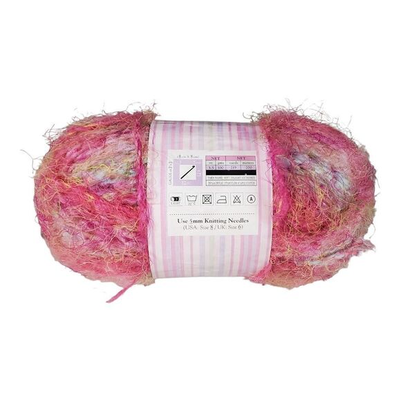 New Yarn Bee Soft Delight Extremes Ex Pink Color #1200 Lot 1820 3.6 Oz Crafting - Picture 3 of 6